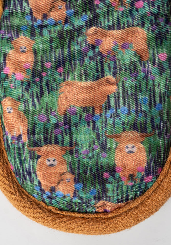Highland Cow Mule Slippers