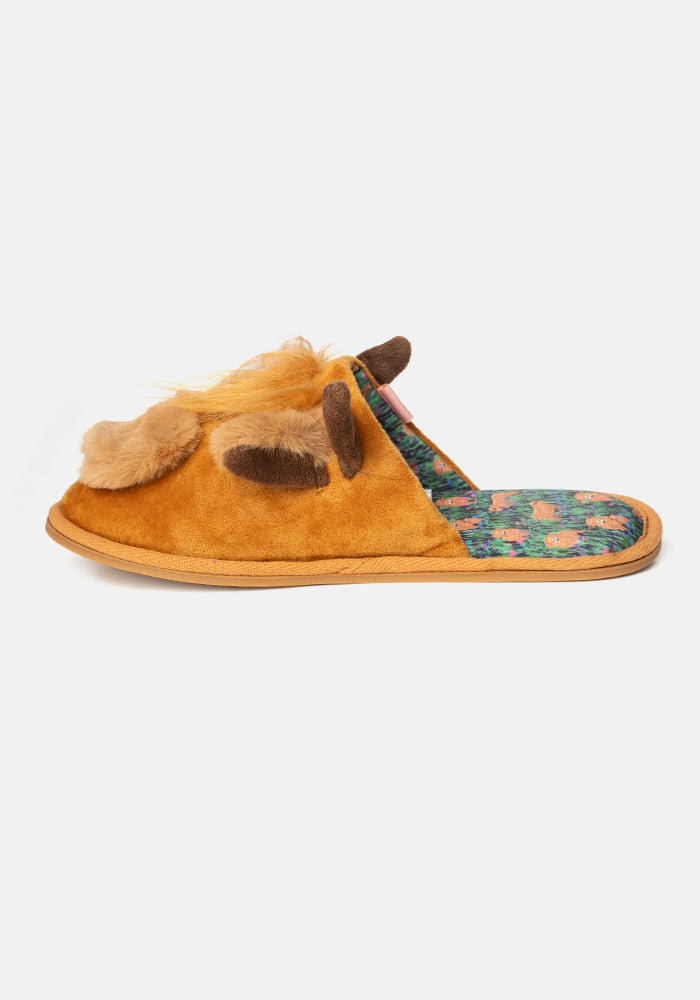 Highland Cow Mule Slippers