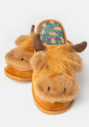 Highland Cow Mule Slippers