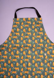 Highland Cow Print Popsy Apron