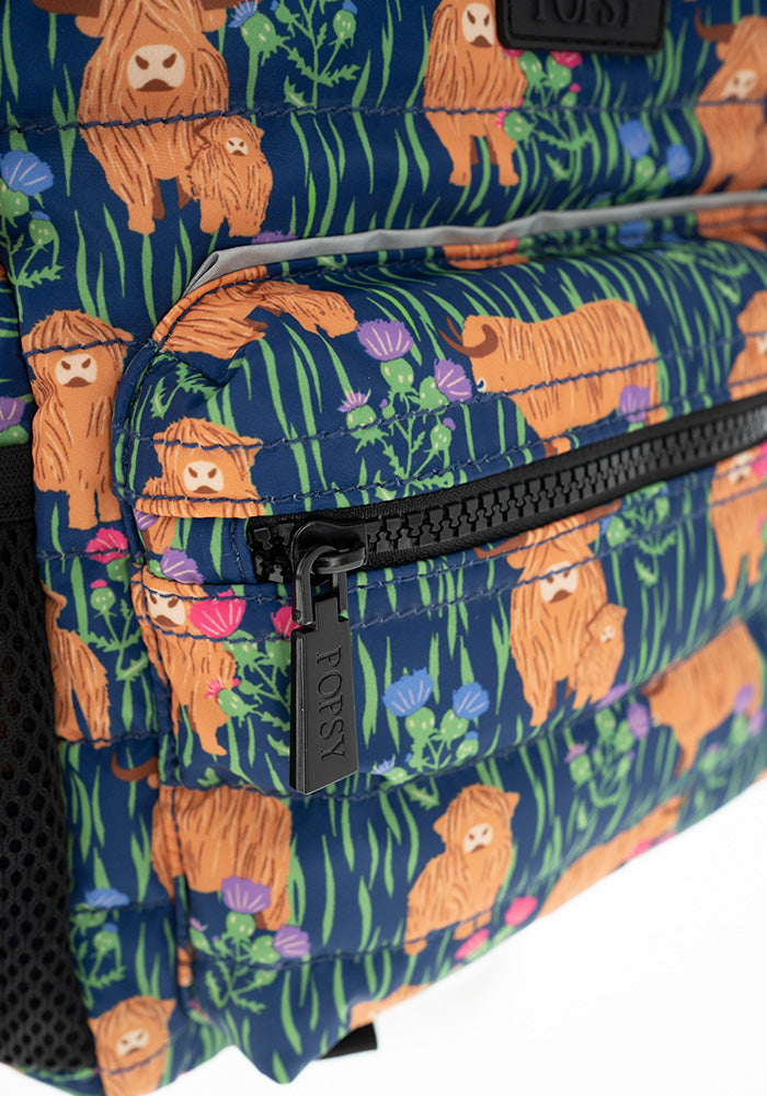 Fourth angle of Highland Cow Print Mini Backpack