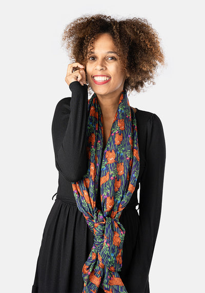 Highland Cow Print Scarf