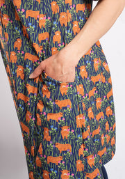 Taylor Highland Cow Print Tunic