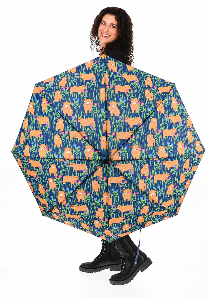 Highland Cow Print Umbrella