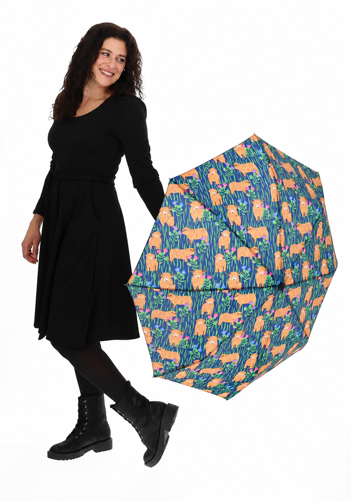 Highland Cow Print Umbrella