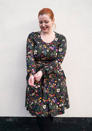 Hila Pressed Floral Print Cotton Dress