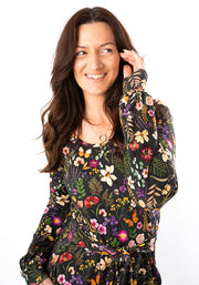 Hila Pressed Floral Print Cotton Dress