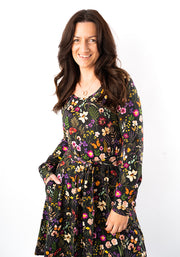 Hila Pressed Floral Print Cotton Dress