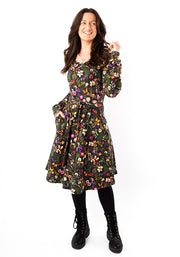 Hila Pressed Floral Print Cotton Dress