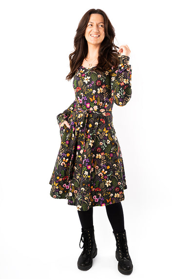 Hila Pressed Floral Print Cotton Dress