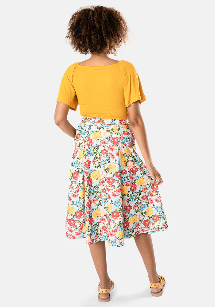 Honor Pretty Floral Swing Skirt