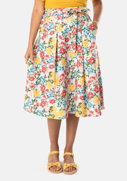 Honor Pretty Floral Swing Skirt