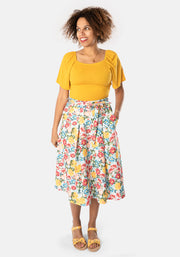 Honor Pretty Floral Swing Skirt