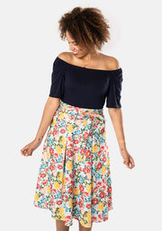 Honor Pretty Floral Swing Skirt