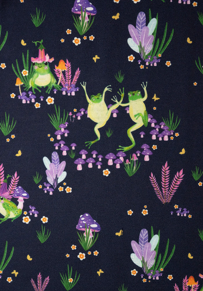 Children's Dancing Frog Print Dress (Hopscotch)