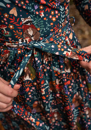 Huxley Foraging Racoons Print Dress