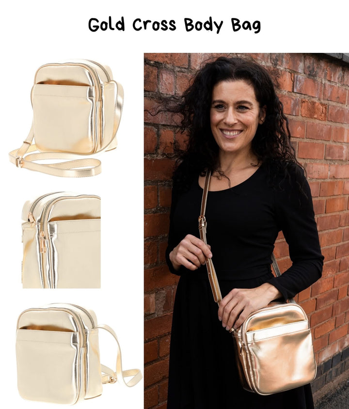 Gold Cross Body Bag