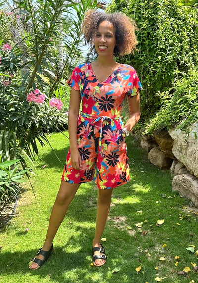 Fiorella Large Floral Print Playsuit