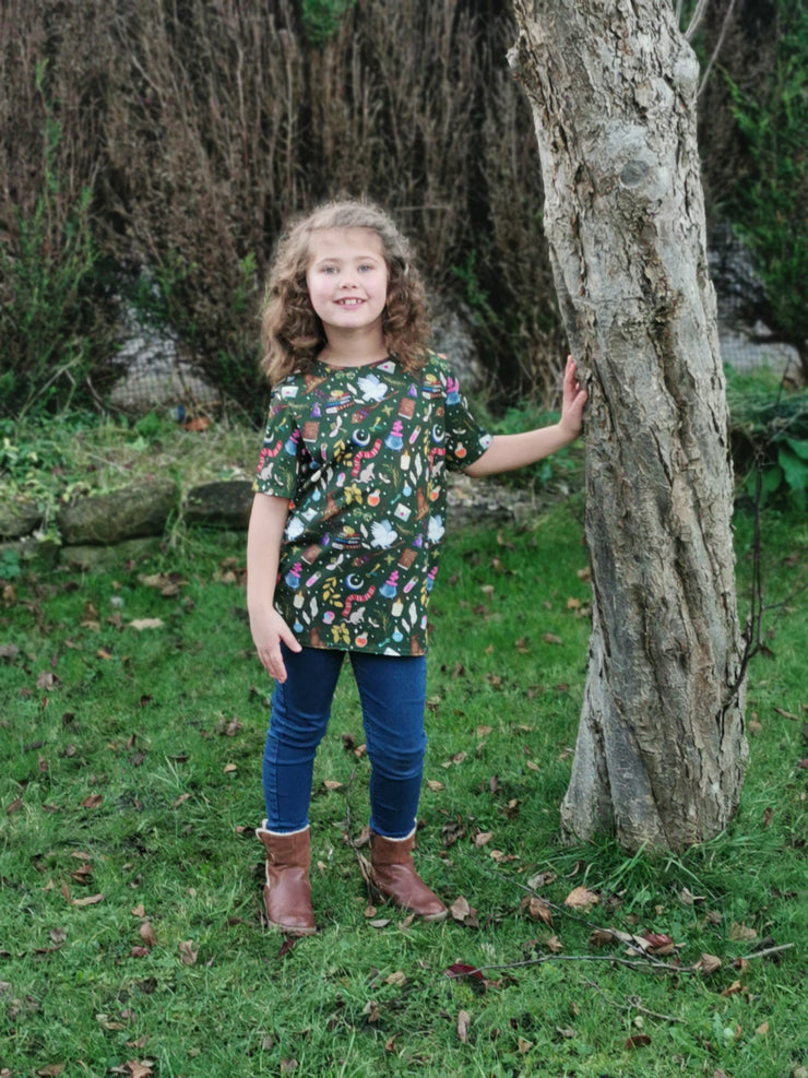 Wizards Spells Print Children's T-Shirt (Albertina)