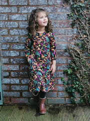 Children's Woodland Rainbow Print Dress (Dakota)