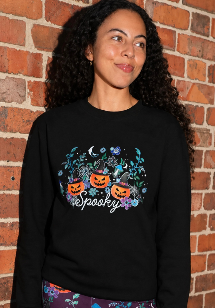 Adult Pumpkin Club Print Sweatshirt