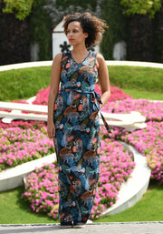 Lana Jungle Leopard Print Maxi Dress