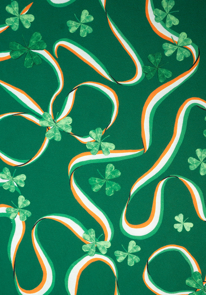 Second angle of Tricolour Ireland Print Flat Waist Jersey Dress