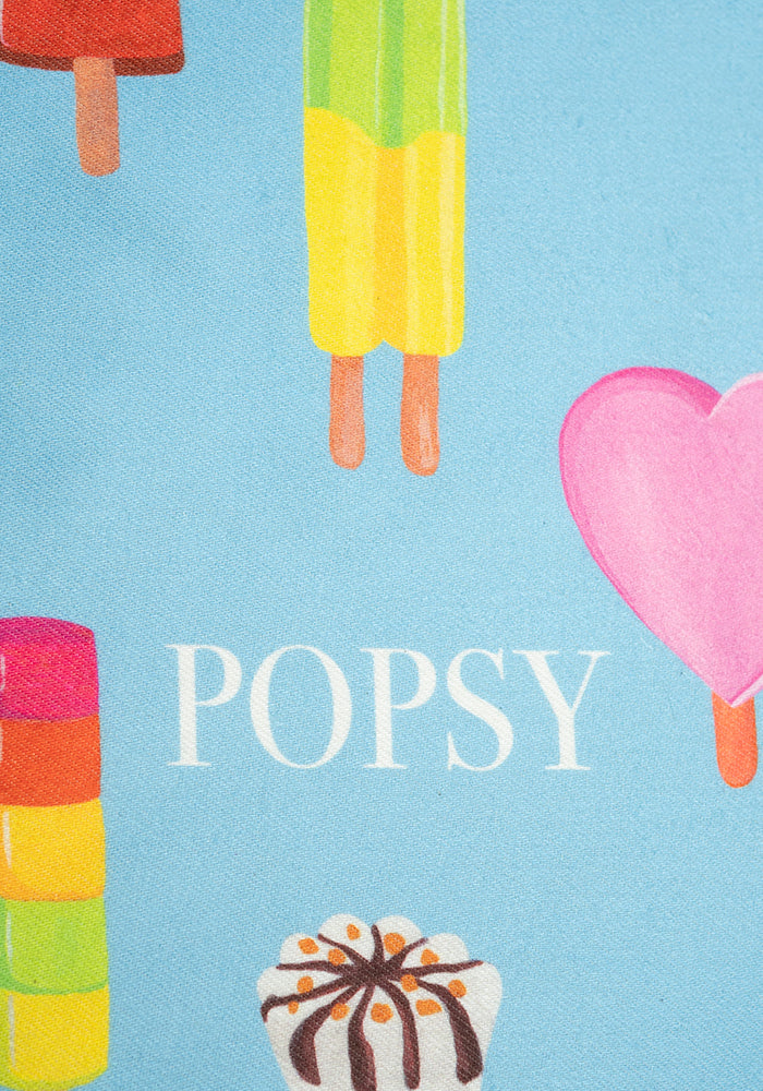 Ice Cream &amp; Lolly Print Tea Towel