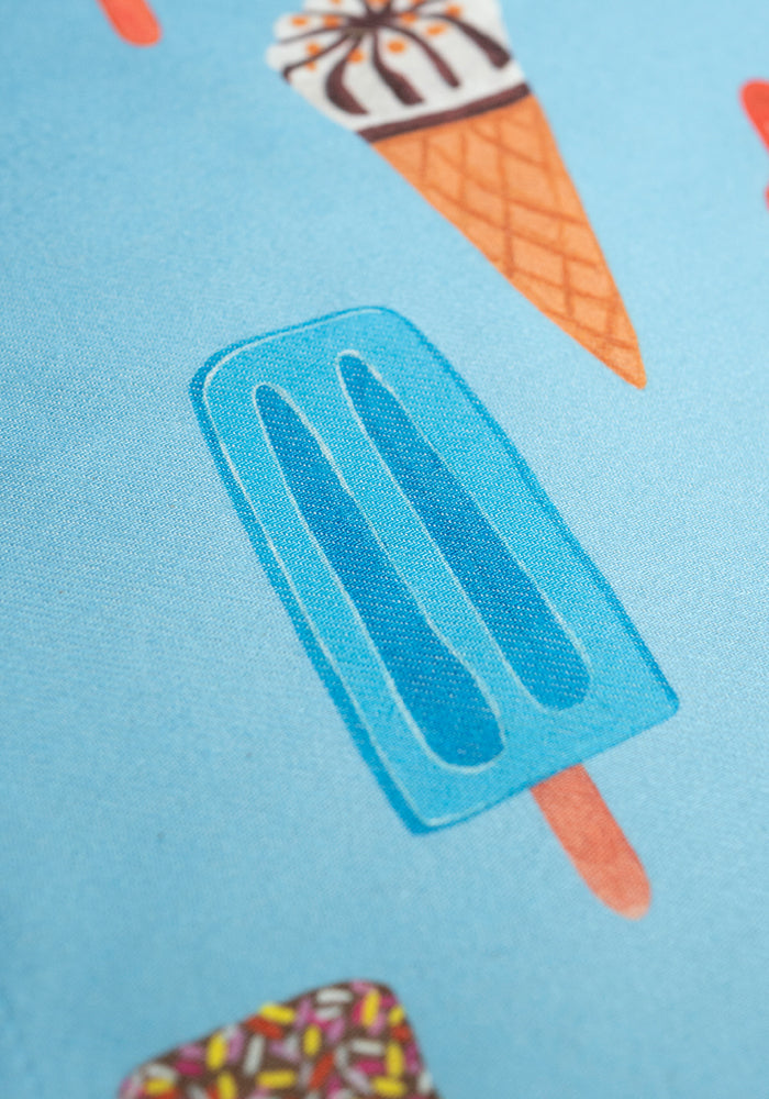 Ice Cream &amp; Lolly Print Tea Towel