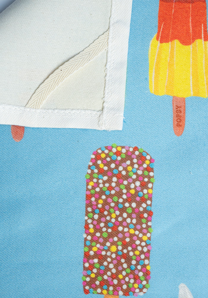 Ice Cream &amp; Lolly Print Tea Towel