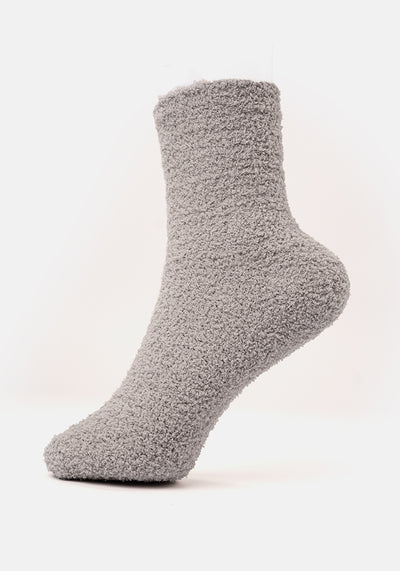Ice Grey Fluffy Socks