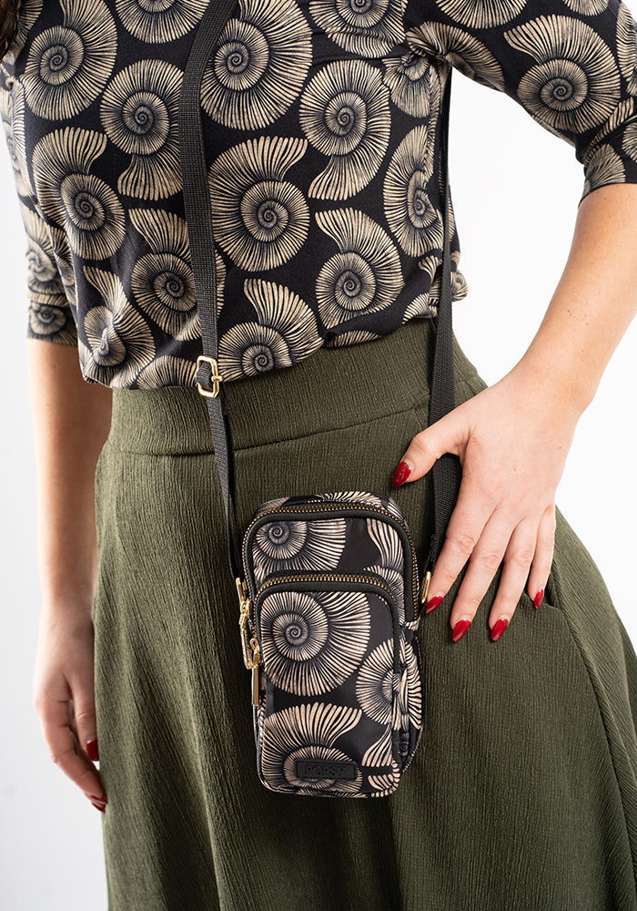 Fourth angle of Ida Khaki Maxi Length Tiered Hem Skirt
