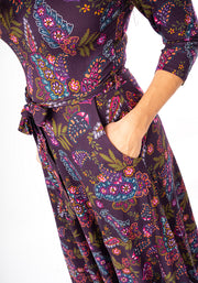 Imogene Paisley Print Viscose Midi Dress