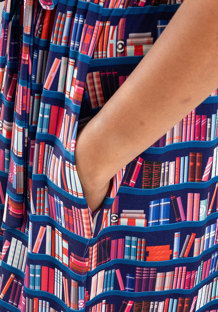 Ina Bookshelf Print Dress