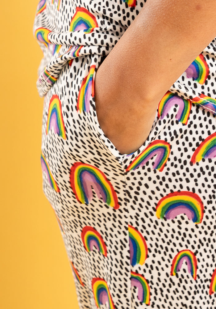Iria Rainbows Print Pyjama Set