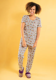 Iria Rainbows Print Pyjama Set
