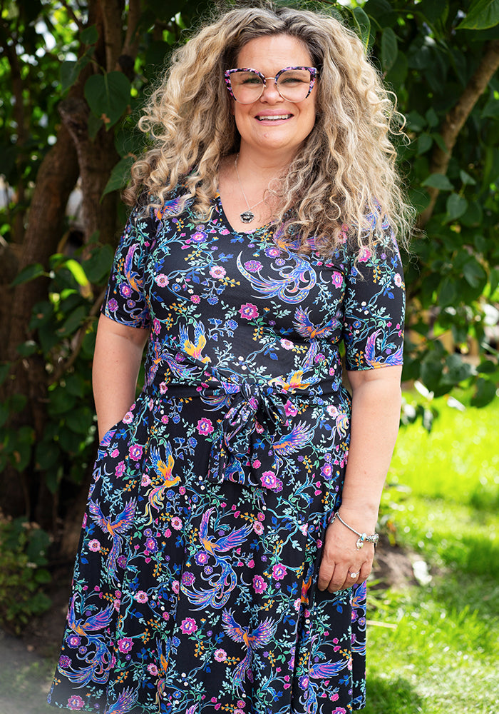 Irie Mystical Floral Phoenix Print Dress