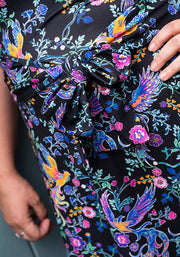 Irie Mystical Floral Phoenix Print Dress