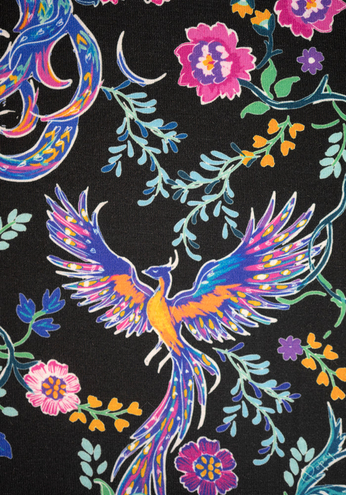 Second angle of Irie Mystical Floral Phoenix Print Dress