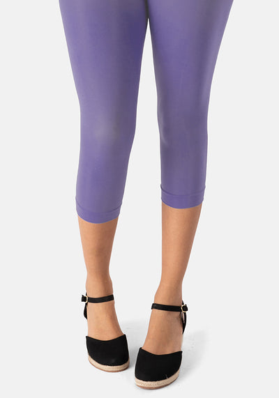 Premium 50 Denier Capri Tights Iris Bloom