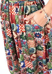 Isabelle Ceramic Tile Print Dress