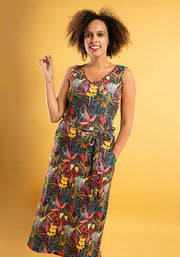 Issa Bushbabies Print Midi Dress