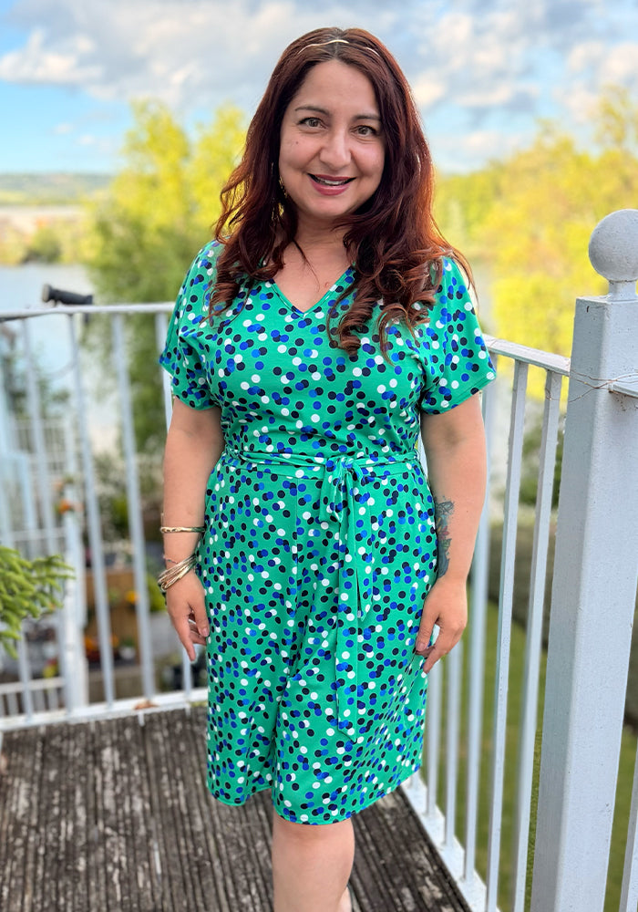 Iva Green Polka Dot Print Playsuit