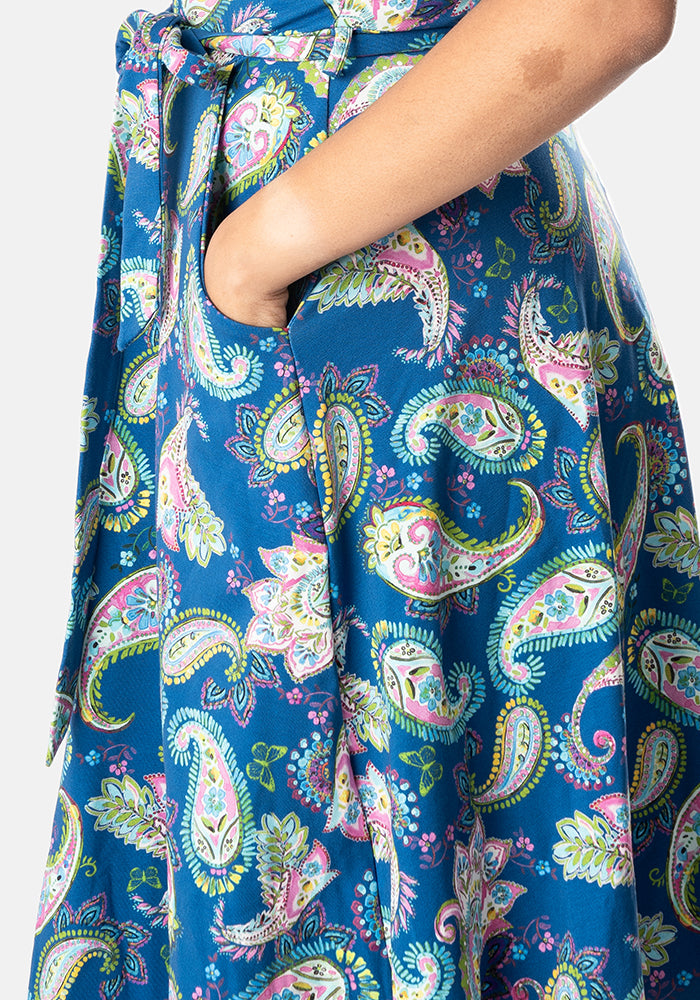 Jacinda Paisley Print Cotton Dress