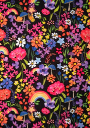 Evangeline Garden Rainbows Print Culotte Leg Jumpsuit