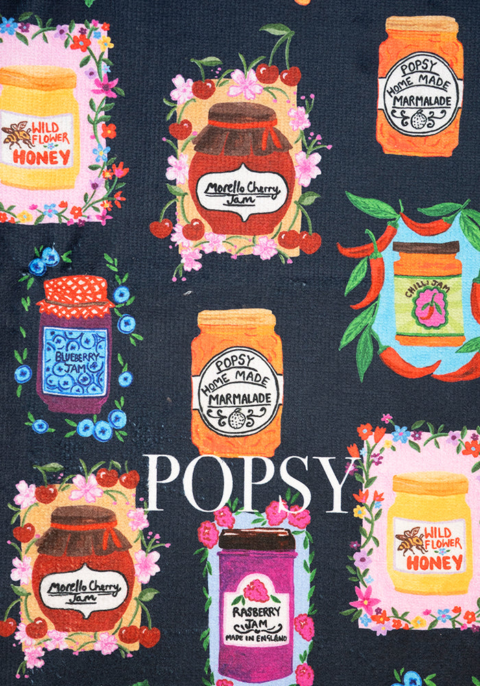 Second angle of Jam &amp; Preserves Print Hand Towel