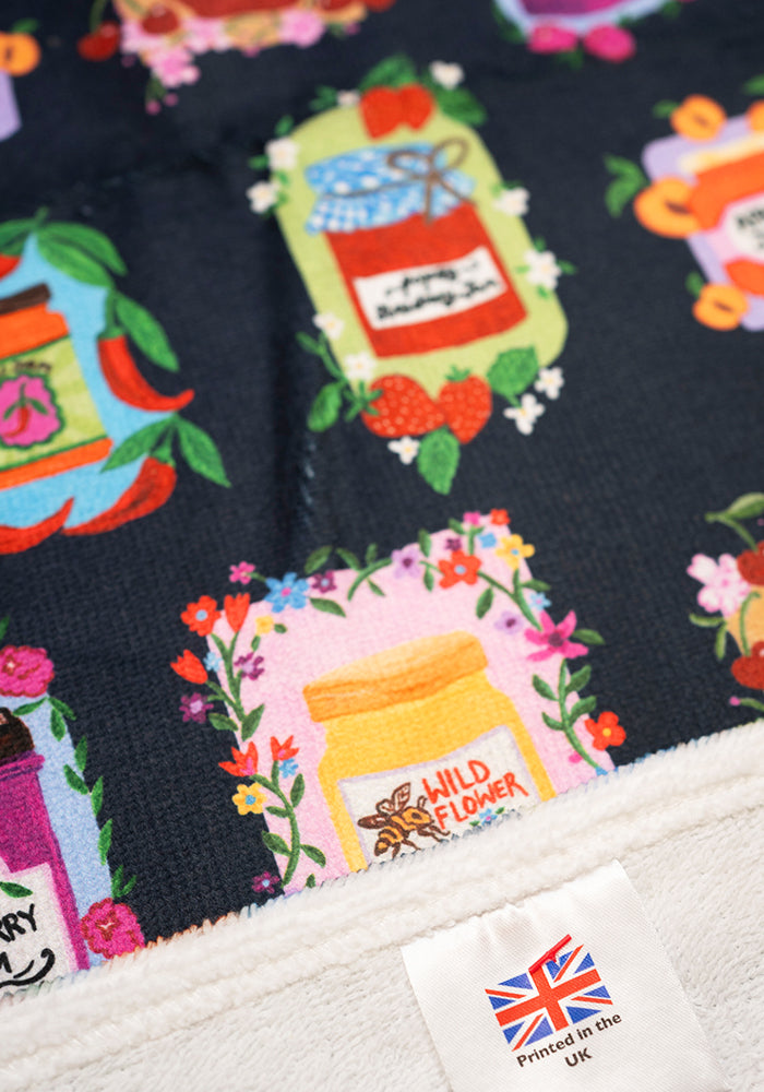 Third angle of Jam &amp; Preserves Print Hand Towel