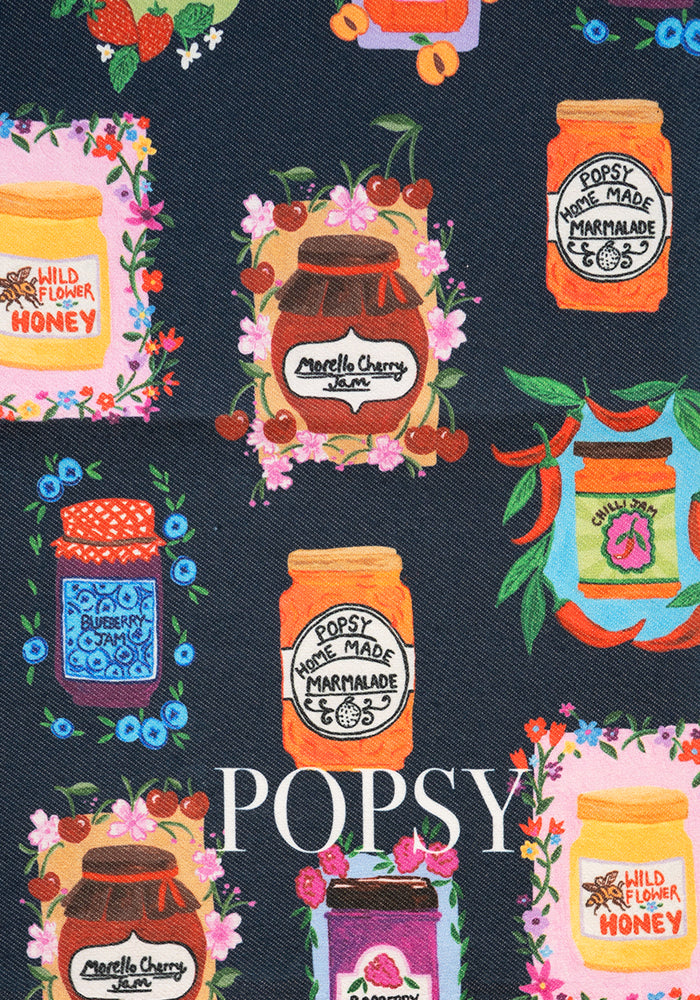 Second angle of Jam &amp; Preserves Print Tea Towel