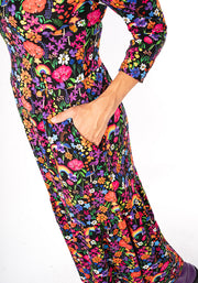 Janella Garden Rainbows Print Midaxi Dress