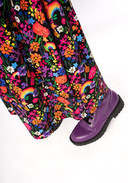Janella Garden Rainbows Print Midaxi Dress